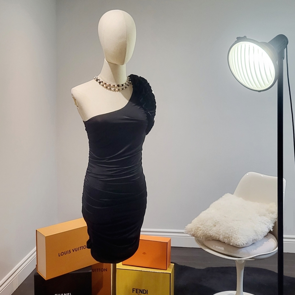 Vintage Wolford Rushed Dress XS Made in Austria